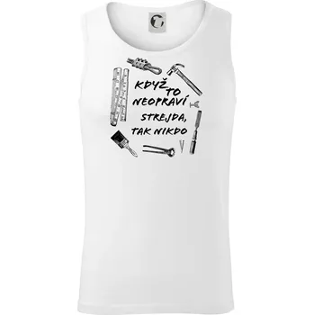 Když to neopraví strejda tak nikdo - Tílko pánské Core - XL ( Bílá )