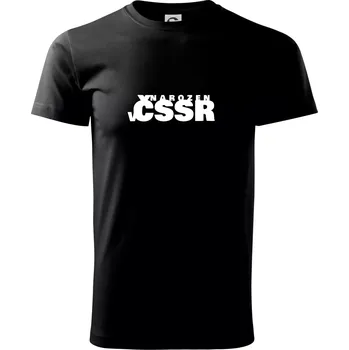 Pánské tričko Nápis - Narozen v Česku - Triko extra velké (5-8XL) - 8XL ( Černá )