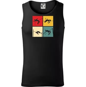 Skok do výšky vintage - Tílko pánské Core - L ( Černá )