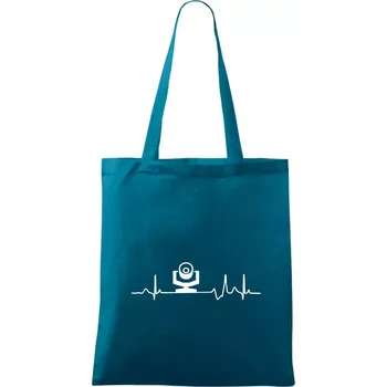 Ekg osvětlovač - robo hlava - Taška bavlněná - 42 x 38 cm ( Petrolejová )