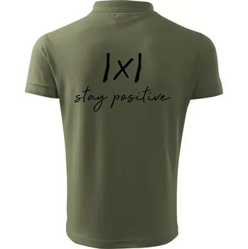 Pánská košile Absolutní hodnota - stay positive - Polokošile pánská Pique Polo 203 - 2XL ( Khaki )