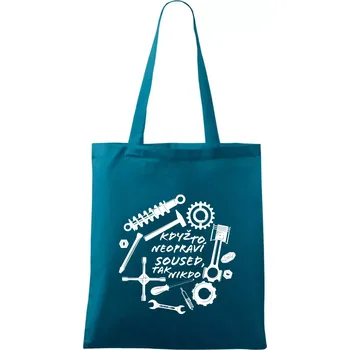 Automechanik - Když to neopraví soused - Taška bavlněná - 42 x 38 cm ( Petrolejová )