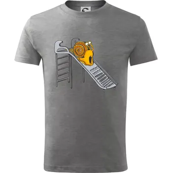 To bude ale drsný nářez (Pecka Design) - Tričko dětské bavlněné - 98 cm / 2 roky ( Tmavě šedý melír )