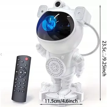 Noční světlo Astronaut PROJEKTOR NOČNÍ OBLOHY s reproduktorem, Noční Lampa Projektor pro děti