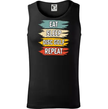 Pánské termoprádlo Disc Golf eat sleep barevné - Tílko pánské Core - S ( Černá )