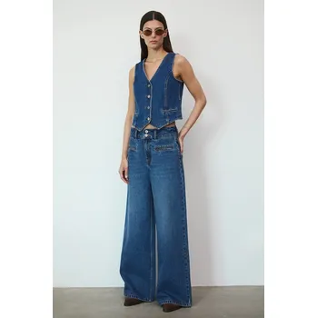 Dámské džíny Bavlněné džíny Medicine dámské, tmavomodrá barva RW25-SJD404 59J, vel. 40