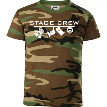 Chlapecké tričko Osvětlovač - stagecrew - Dětské maskáčové triko - 146 cm/10 let ( Hnědý maskáč )