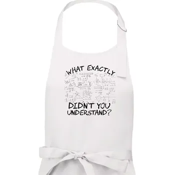 Kuchyňská zástěra What exactly didnt you understand - physics - Dámská zástěra na vaření - Univerzální velikost ( Bílá )