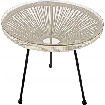 Konferenční stolek Stůl DOMAREX technorattan kulatý 50 x 50 x 49 cm