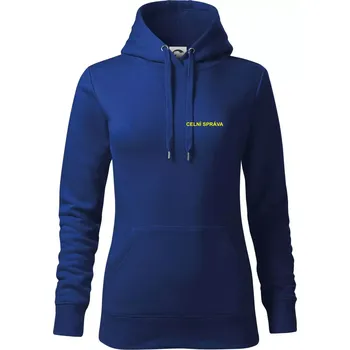 Dámská mikina Celní správa - Mikina dámská Cape s kapucí - XL ( Královská modrá )