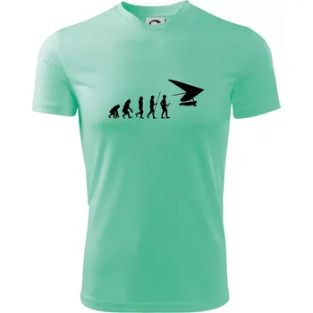 Pánské oblečení Evoluce rogalo - Pánské triko Fantasy sportovní (dresovina) - L ( Mátová )