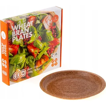 Talíř Talíře z pšeničných otrub Biotrem 24 cm 10 kusů