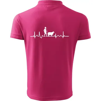 Pánská košile Ekg pastevec ovcí - Polokošile pánská Pique Polo 203 - 5XL ( Purpurová )