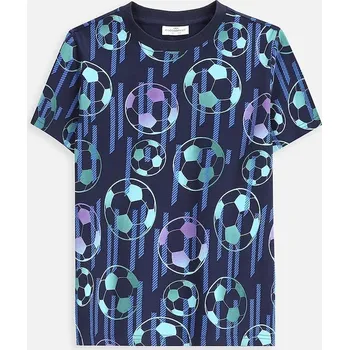 Dětské bavlněné tričko Coccodrillo ZC5143220VBA námořnická modř 59X, vel. 110