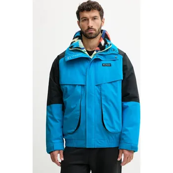 Pánská softshellová bunda Bunda Columbia Powderkeg II Remastered Interchange 2097221 modrá 55X, vel. M