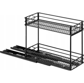 ORGANIZÉR POLICE DVOUÚROVŇOVÁ VYSOUVACÍ REGÁL POD DŘEZ DŘEZ KUCHYŇSKÁ