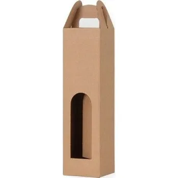 Dárková taška Karton na víno 9,5 cm x 9,5 cm x 41 cm, 418 g/m2, 1 ks
