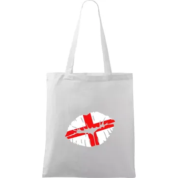 England kiss - Taška bavlněná - 42 x 38 cm ( Bílá )