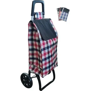 Nákupní taška Taška na kolečkách KÁRO, výška 100cm, textil (1ks) mix 5 barev dle skladových zásob