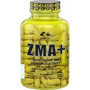 Doplněk stravy ZMA v kapslích 4+ Nutrition přírodní 102 g