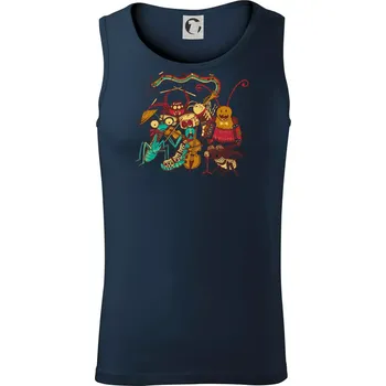 Muzikanti vyhrávají (Pecka Design) - Tílko pánské Core - XL ( Námořní modrá (velmi tmavá - téměř černá) )