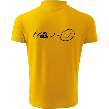 Pánská košile Matematická funkce - káva - Polokošile pánská Pique Polo 203 - 4XL ( Žlutá )