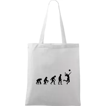 Evoluce volejbal culík - Taška bavlněná - 42 x 38 cm ( Bílá )