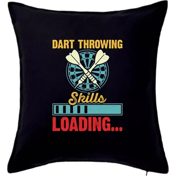 Polštář Dart throwing skills loading - Polštář 50x50 - 50x50 - Pouze potah ( Černá )