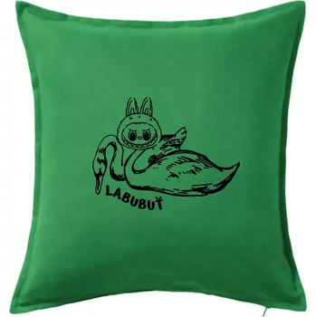 Polštář Labubuť - Polštář 50x50 - 50x50 - Pouze potah ( Středně zelená )