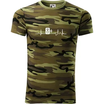 Pánské tričko Ekg reprobedna - Army CAMOUFLAGE - XS ( Zelený maskáč )