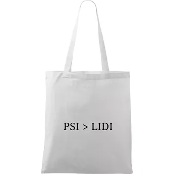 Psi > Lidi - Taška bavlněná - 42 x 38 cm ( Bílá )