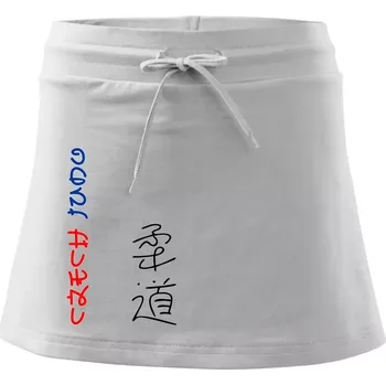 Dámská sukně Judo Czech - Sportovní sukně - two in one - M ( Bílá )