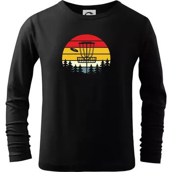 Chlapecké oblečení Disc golf - Triko dětské Long Sleeve - 158 cm/12 let ( Černá )