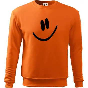 Pánská mikina Emoji bez obrysu - usměv - Mikina Essential pánská - M ( Oranžová )