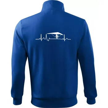 Pánská mikina EKG rogalo - Mikina bez kapuce Adventure - S ( Královská modrá )