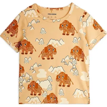 Dětské tričko Mini Rodini Mammoths 25720103 béžová 80X, vel. 104-110