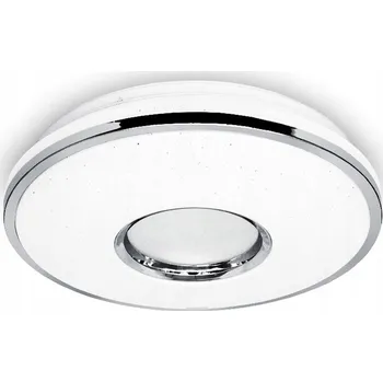 Stropní Svítidlo kulatý Goled 49,5 x 8,5 cm bílý, stříbrný