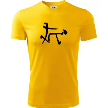 Pánské tričko Čínský symbol - soulož - Pánské triko Fantasy sportovní (dresovina) - 3XL ( Žlutá )
