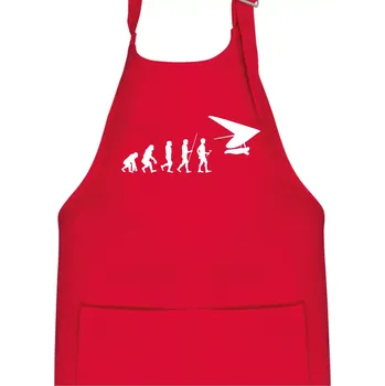Kuchyňská zástěra Evoluce rogalo - Dětská zástěra na vaření - Univerzální velikost ( Červená )