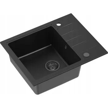 Granitový dřez Jednodřez Quadron Peter 116, granitový, černý