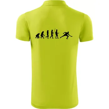 Pánská košile Evoluce stolní tenis - Polokošile Victory sportovní (dresovina) - XL ( Limetková )