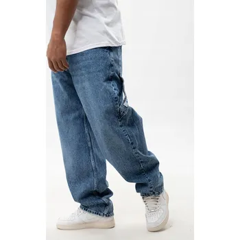 Pánské kalhoty Džíny SUPER BAGGY Cargo Pánské Modré Jigga KORONA M
