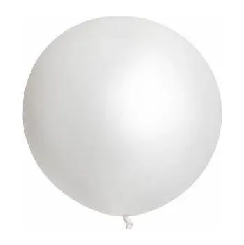 Balónek MEGA VELKÝ LATEXOVÝ BALÓN GIGANT BÍLÝ 90 CM 36 PALCŮ KŘEST SVATEBNÍ HOSTINA SVATBA