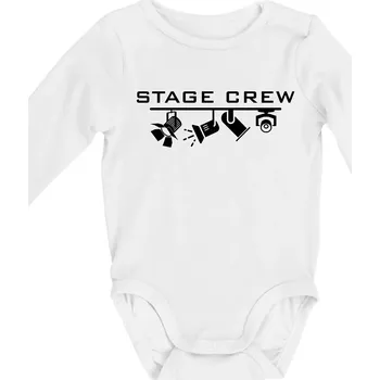 Osvětlovač - stagecrew - Body kojenecké s dlouhým rukávem - Dlouhý r. do 3 měs ( Bílá )
