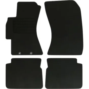 autokoberec Velurové autokoberce s upevněním v sadě Edecor