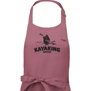 Kuchyňská zástěra Kayaking adventure - Dámská zástěra na vaření - Univerzální velikost ( Starorůžová )