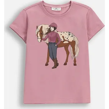 Chlapecké tričko Dětské tričko Coccodrillo růžová barva, EVERYDAY GIRL A ZC5143225VGA 39X, vel. 104