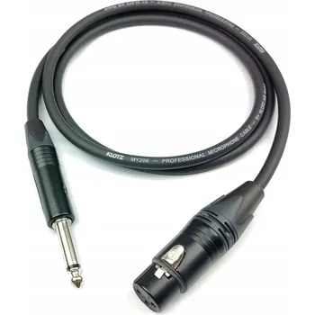 Audio kabel Kabel XLR – jack 6,3 mm LGJ Group KLOTZ MY206 mikrofonowy XLR żeński-Jack 1m 1 m