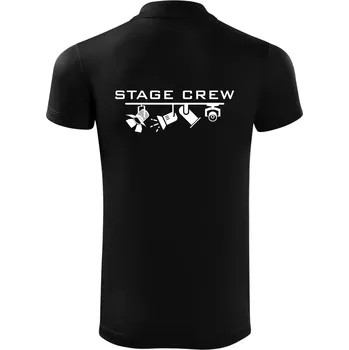 Pánská košile Osvětlovač - stagecrew - Polokošile Victory sportovní (dresovina) - L ( Černá )