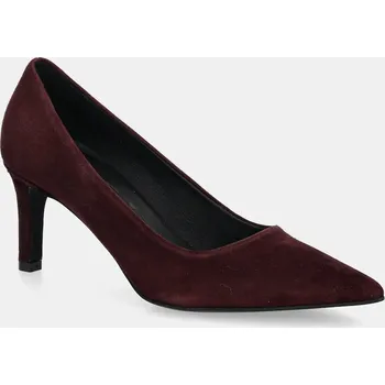 Dámské lodičky Semišové lodičky Furla Essential Decollete vínová barva, YJ69FSN C10000 26700 YJ69FSN.C10000.26700 93X, EUR 37